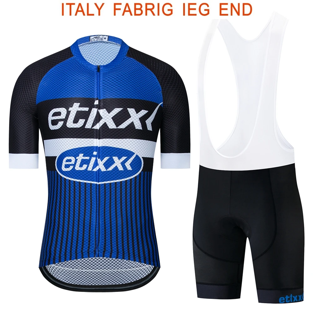 Etixx Ropa Ciclismo Hombre велосипедная одежда Pro с коротким рукавом Велоспорт Джерси и летние шорты-комбинезон с для велоспорта велосипедные наборы - Цвет: 3