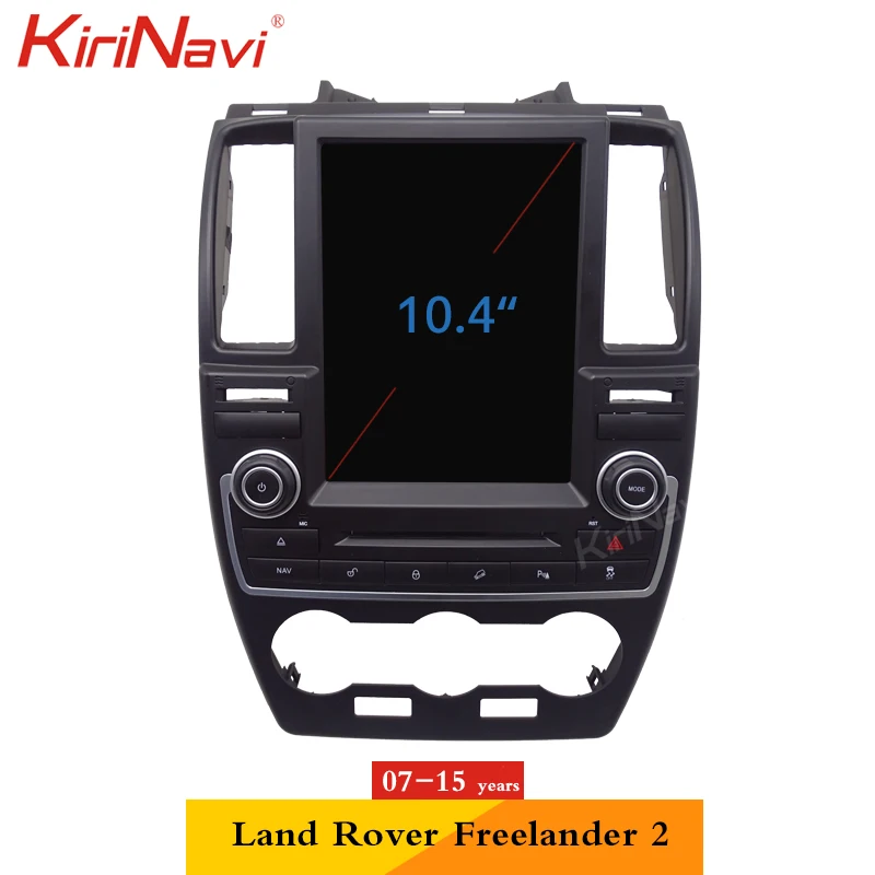 Sale KiriNavi 6 Core PX6 4+32G Tesla Style Vertical Screen 10.4” Android 8.1 Car DVD Player For Land Rover Freelander 2 2007-2015 4G 1