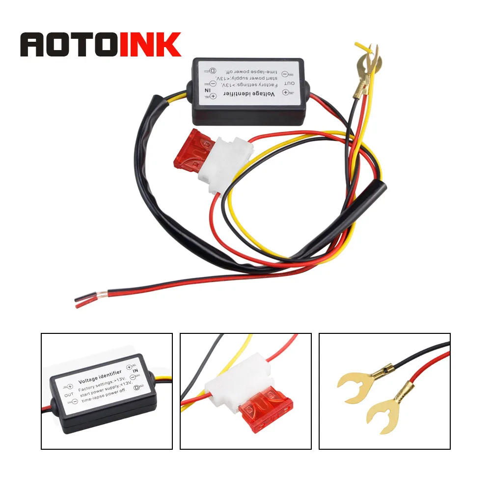 

4PCS/10PCS DRL Controller Auto Car LED Daytime Running Lights Controller Relay Harness Dimmer On/Off 12-18V Fog Light Controller