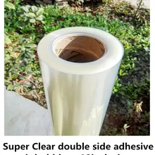 0,31 м в ширину супер транспатент двусторонняя клейкая ПЭТ пленка рулон