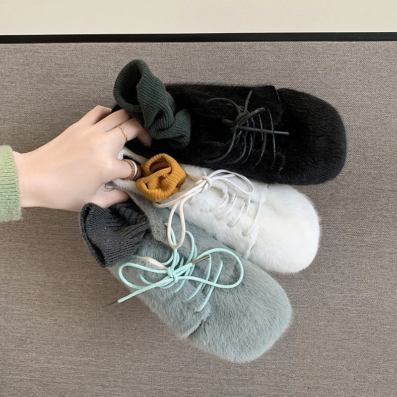 

Moccasin Shoes Loafers Fur Autumn Round Toe Female Footwear Slip-on 2019 Fashion Women's Casual Sneaker Moccasins Cross Fall