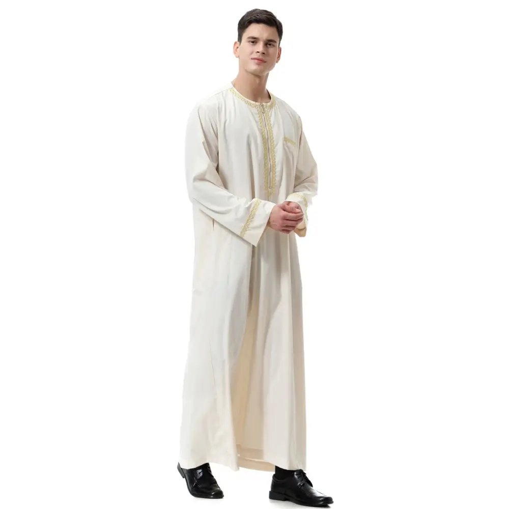 Muslim men clothing Jubba Thobe Islamic Men's Sets Abaya Jilbab Moslem Shirt Robes Eid Mubarak Worship Middle Ramadan