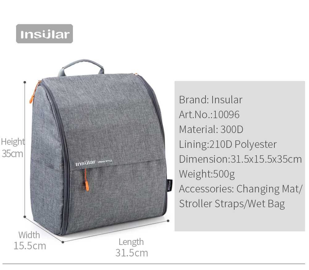 Новые простые сумки на длинном ремне многофункциональный рюкзак Mommy Bag с большой Ёмкость для матери и ребенка рюкзак