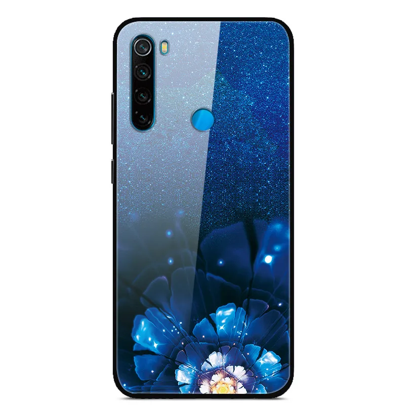 Чехол из закаленного стекла для Xiaomi Redmi Note 8 T, чехол для Xiaomi Redmi Note8T 8 T, мягкий чехол-бампер для Redmi Note 8 T 8 T, Funda