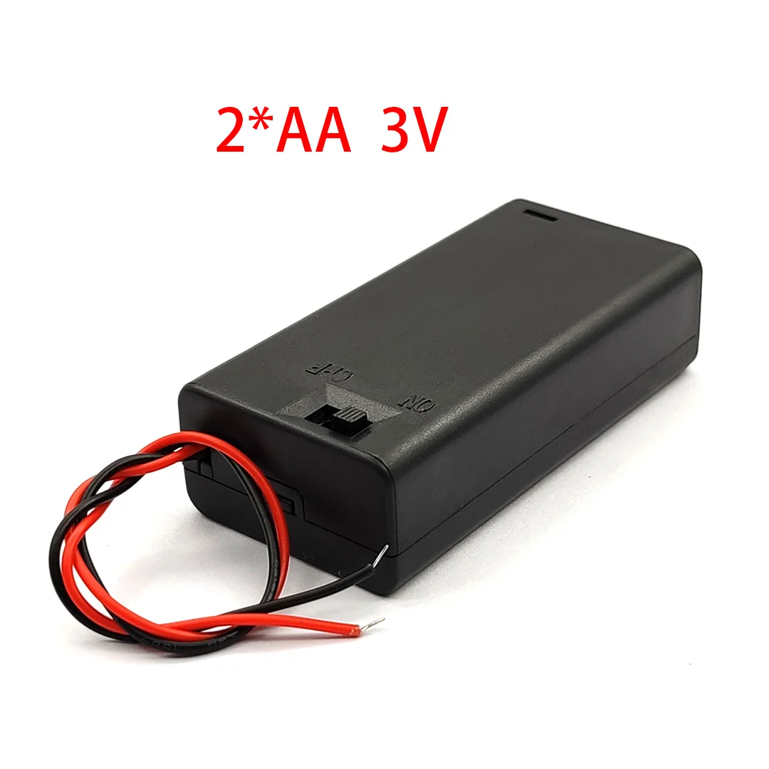 Scatola Batteria 2Aa Scatola Portaoggetti Aa Custodia Batteria Aa 2 * Portabatterie Aa 2X Custodia Batteria Aa Con Interruttore Fai-Da-Te