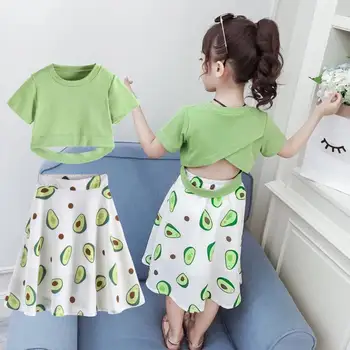 

Girls Clothing Sets 2020 Summer Toddler Girls Clothes Outfit Kids Tracksuit For 3T 4 6 8 10 12 Year Girl Suit Children Clothing