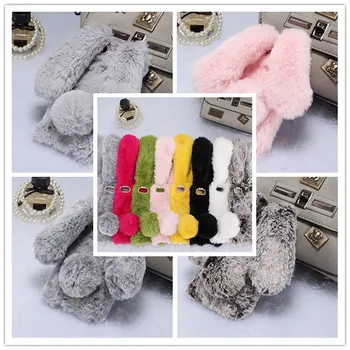 

Case For Huawei Y9 Prime 2019 Y7 Y6 Pro Prime Y5 Lite 2019 2018 2017 Y3 Y6 Y5 ii Rabbit Fur Fluffy Case Soft Touch Cover
