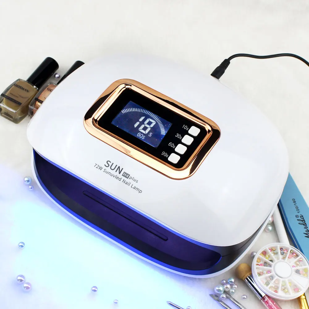 

NOQ SUN H4 Plus Max72W Ice Lamp For Nails UV LED Lamp For Two Hands Nails Dryer 36leds Manicure Machine Drying Gel Polis