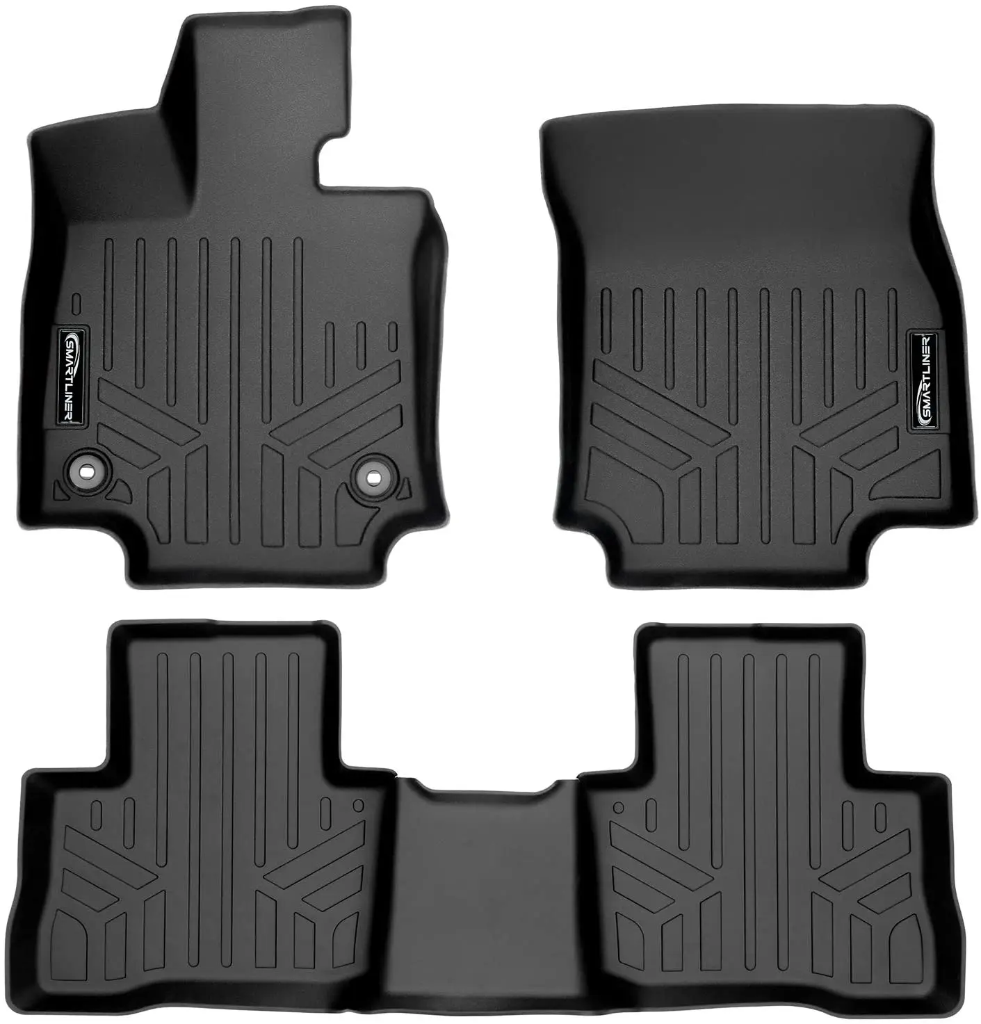 FDIK Car Floor Mats for Toyota RAV4 Hybrid Only 2019 2020 2021 Black
