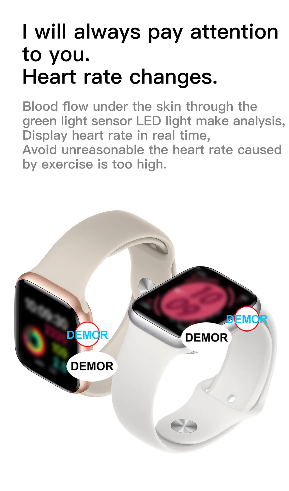 DEMOR IWO 12 Смарт-часы подключенные Bluetooth 40 мм 44 мм Мужские и женские IWO12 умные часы для iOS iPhone 11 Android телефонов Apple Watch 5