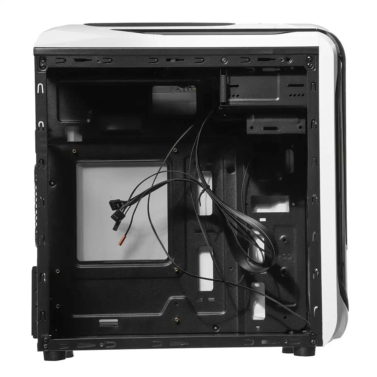 LEORY прозрачная боковая панель Micro ATX Настольный ПК компьютер PC чехол 375X185X380 мм Поддержка 180 мм широкий радиатор процессора