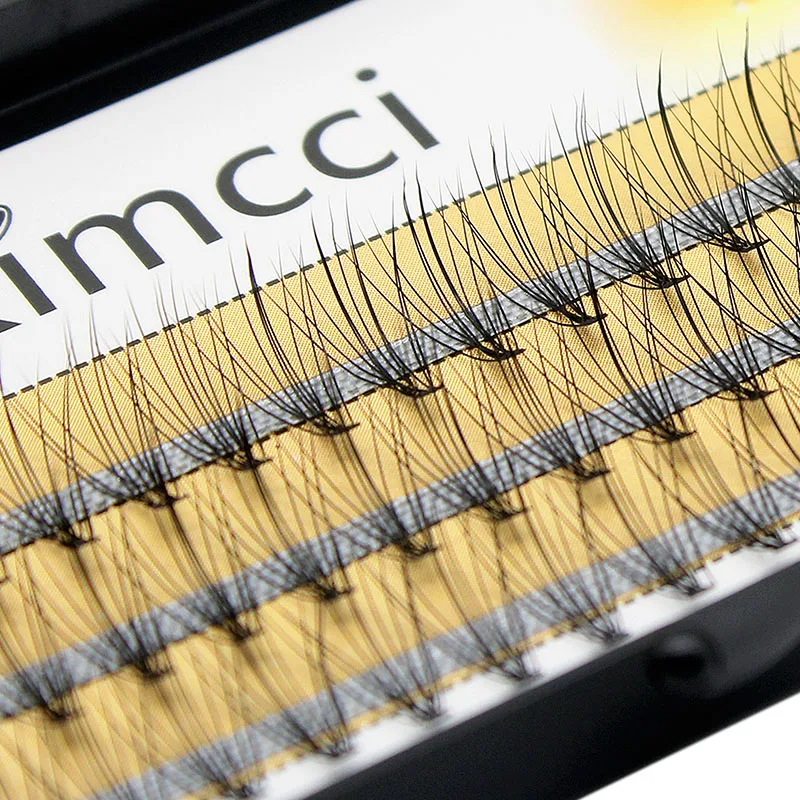Kimcci натуральные накладные ресницы для глаз 60 шт. 8/10/12/14 мм макияж отдельные
