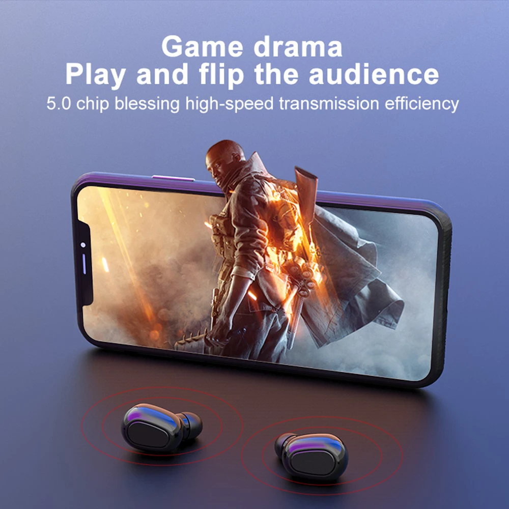 L21 TWS Wireless Earphones Bluetooth 5 0 Headphones Mini Stereo Earbuds Dual Call Sport Headset Bass Sound With Mic For Phone