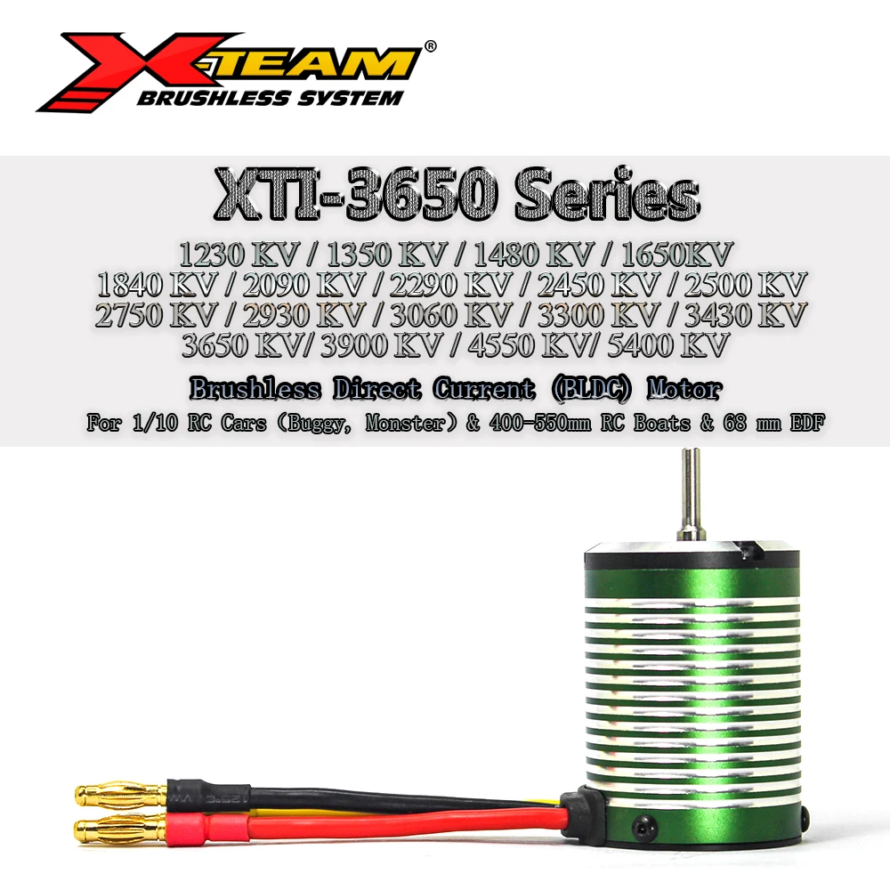 X TEAM 3650 Series BLDC бесщеточный электродвигатель для радиоуправляемых автомобилей (1/10