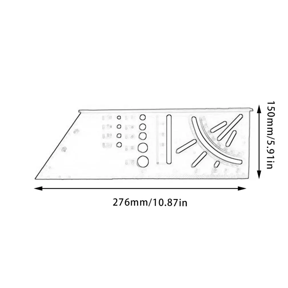 Деревообработка 3D Mitre угол измерения квадратный размер измерительный инструмент с манометром и линейкой инструменты