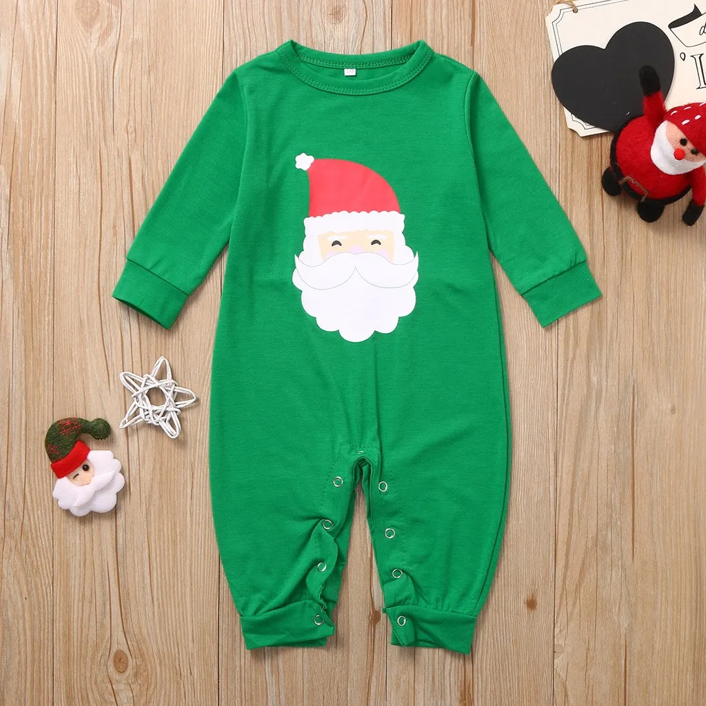 Рождественские Семейные пижамные комплекты с Санта-Клаусом рождественские вечерние повседневные домашние пижамы для родителей и детей Одинаковая одежда для всей семьи с героями мультфильмов