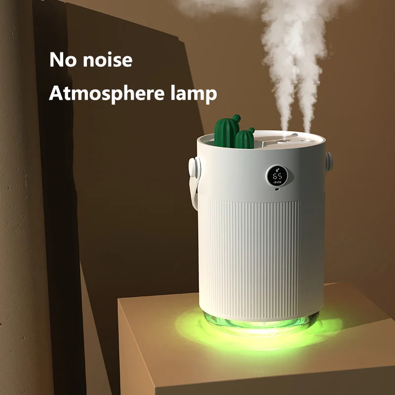 

New Double Spray Atomizer Humidifier USB Charging Small Office Mute Desktop Humidifier Charming Atmosphere Lamp 1000ml