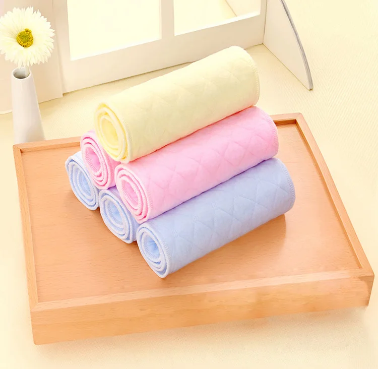 

Colorful three-layer ecological cotton Baby diaper Pad absorb moisture and not fade baby diapers Drop Shipping