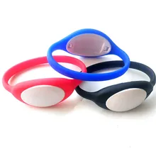 13,56 МГц Rfid Регулируемый браслет S50 IC брелок метки контроля доступа RFID ключ для домофона цвет случайный