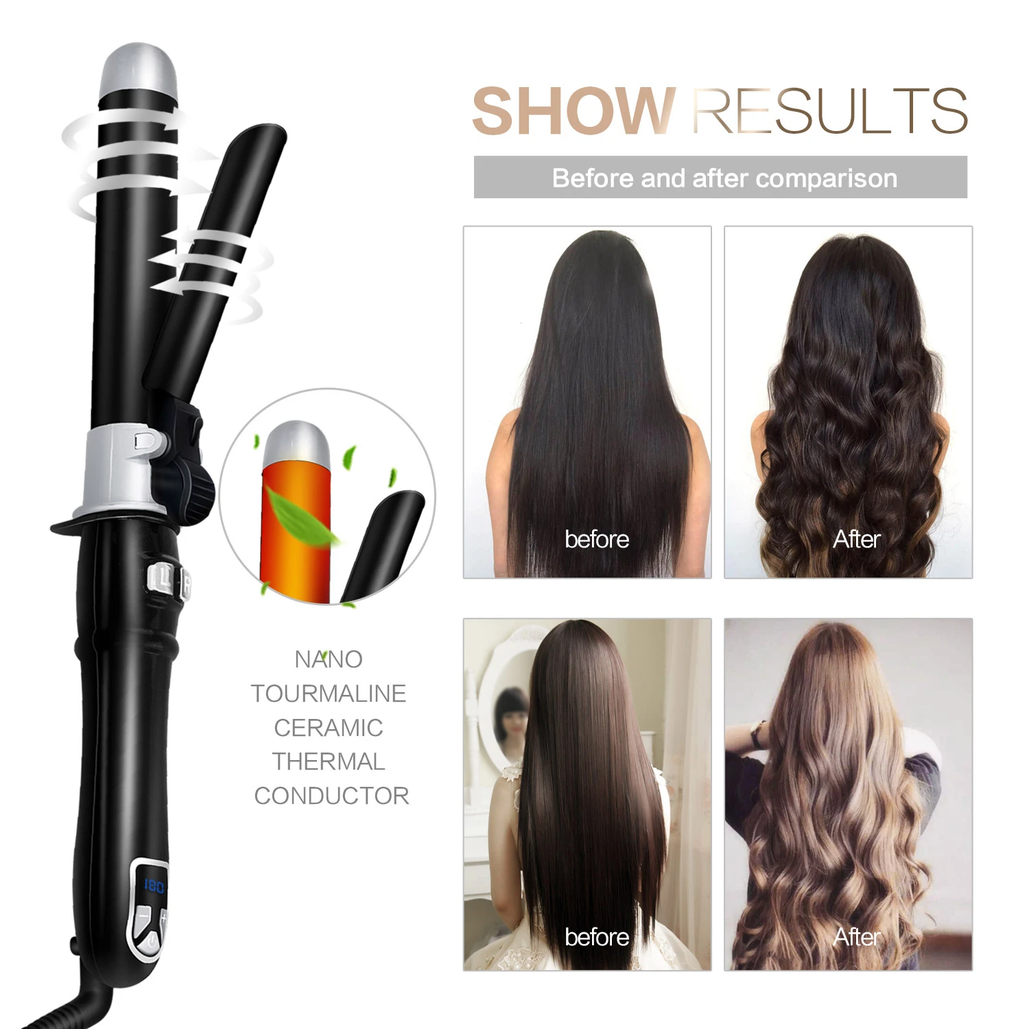 rotating hair crimper