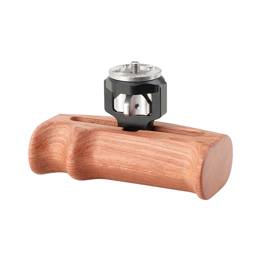 Ajustável de Madeira Handgrip com Roseta Conexão para Dlsr Kit de Ambos os Lados Camvate Montagem Thumbscrew Câmera Gaiola C2348 m6 - Image 4