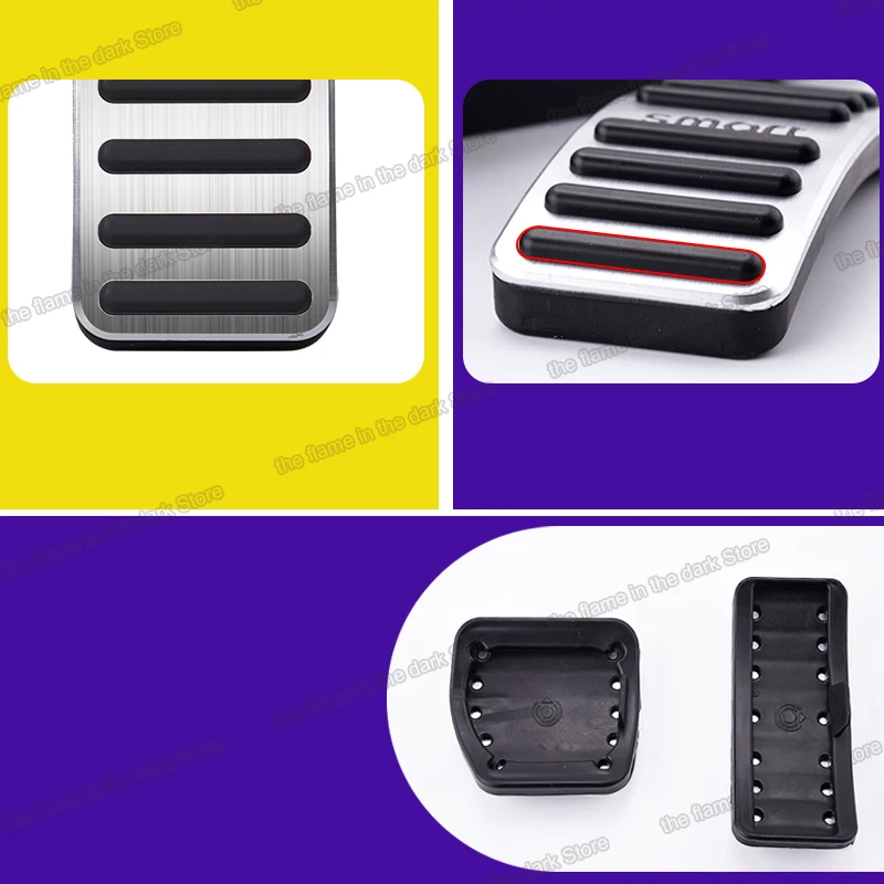 Lsrtw2017 педаль акселератора для автомобиля из алюминиевого сплава smart fortwo forfour 2007 2019