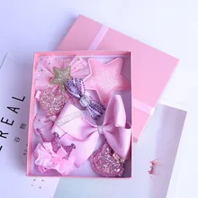 Повязка на голову, Подарочный комплект, десять комплектов детских аксессуаров для волос в Корейском стиле, милый головной убор и пояс для волос в стиле принцессы