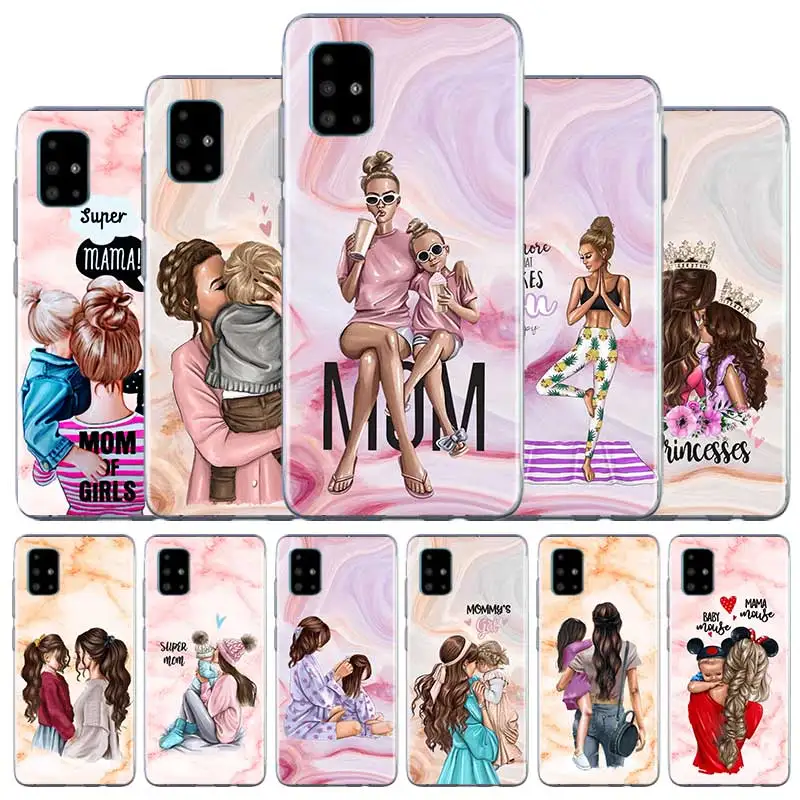 Чехол для телефона Samsung Galaxy A51 A50 A10 A20 A20e A21 A30 A31 A40 A70 A71 A80 с коричневыми
