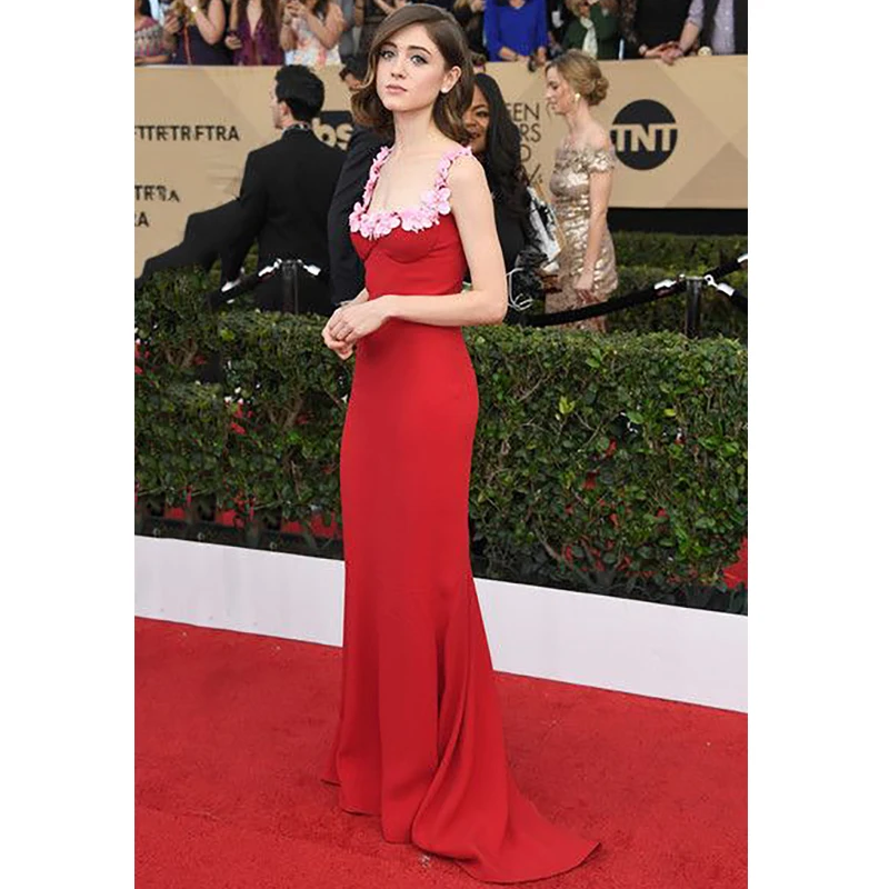 

Verngo Mermaid Evening Dresses Long Flowers Formal Dress Elegant Party Dress Simple Prom Gown Abiye Gece Elbisesi