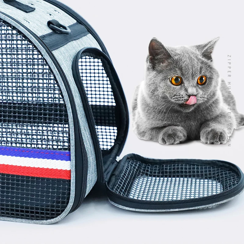 Переноска для собаки портативный кошка рюкзак исходящие дышащая маленькая собака сумки на плечо мягкая сторона путешествия пористый переноска
