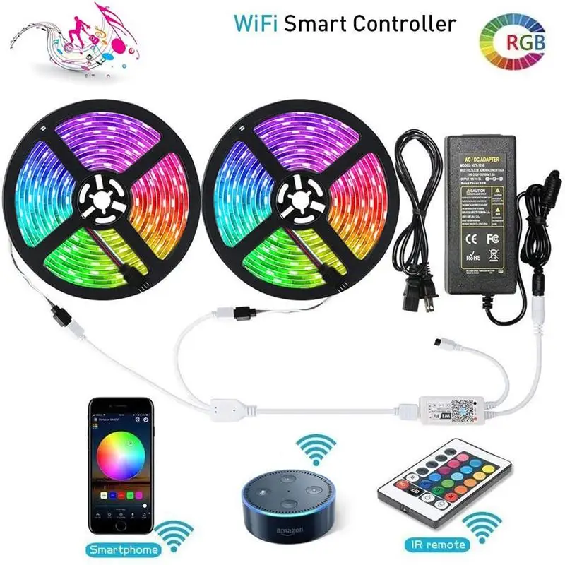 Декоративный светодиодный светильник с Wi Fi лента для кухни спальни RGB SMD5050 гибкий
