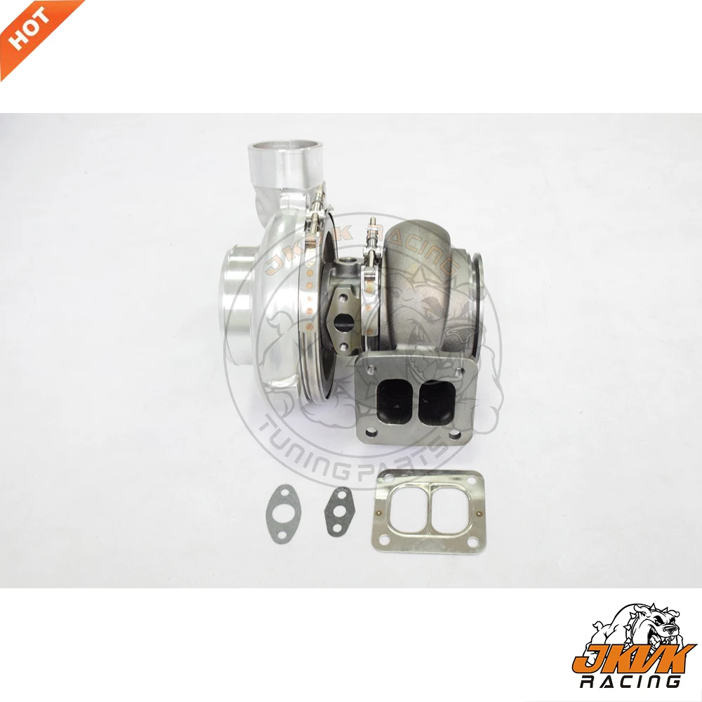 JKVK RACING 79,8/108 мм T4 фланец GTX4508R заготовка A/R 0,69 4 ''V-band масляный с водяным охлаждением двойной керамический шариковый подшипник турбонаддува
