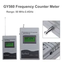 Contador de frequência digital display lcd de 7 dígitos para o transceptor de rádio em dois sentidos gsm 50 mhz-2.4 ghz gy560 medidor de contador de frequência