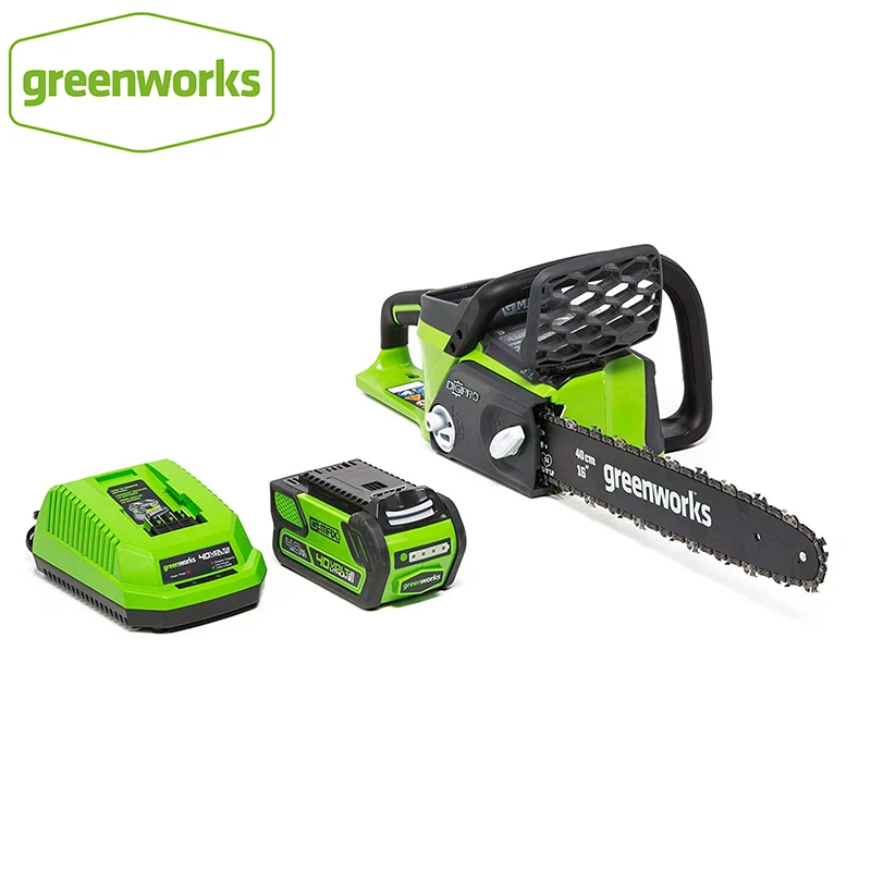 Пила цепная Greenworks аккумуляторная 40 в 20312 Ач с аккумулятором и зарядным