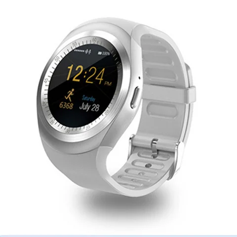 Y1 Смарт часы Relogio Android Bluetooth 4,0 SmartWatch телефонный звонок GSM Sim пульт дистанционного управления камерой информация дисплей Спорт Шагомер - Цвет: Y1 White
