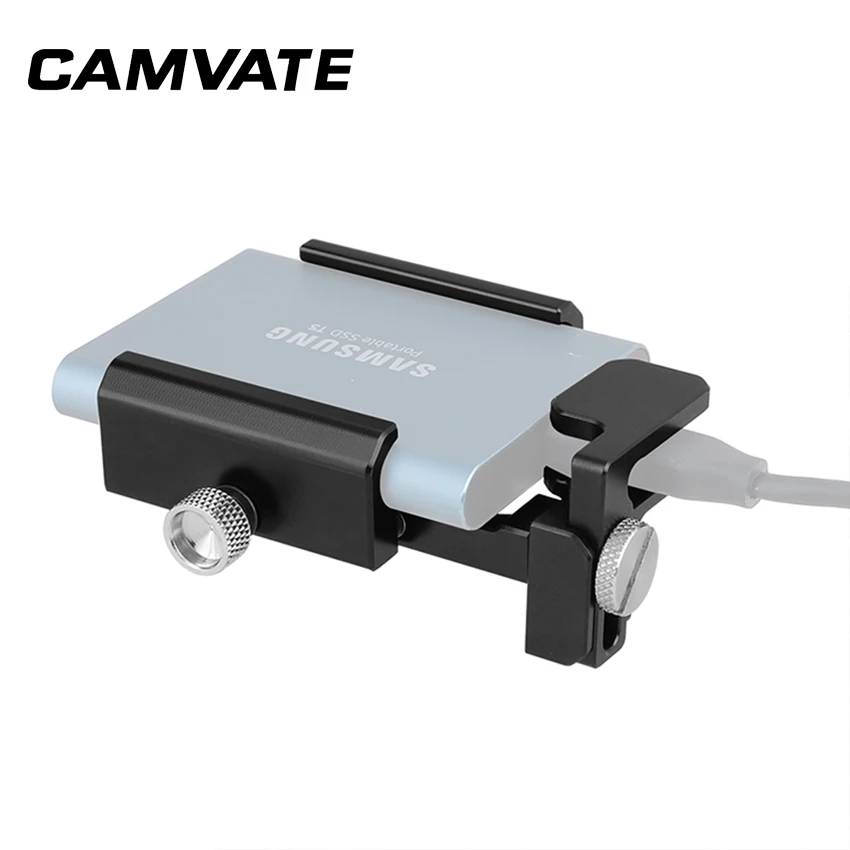  CAMVATE T5 SSD Halter Mit Einstellbare Kabel Micro Clamp Protector C2279