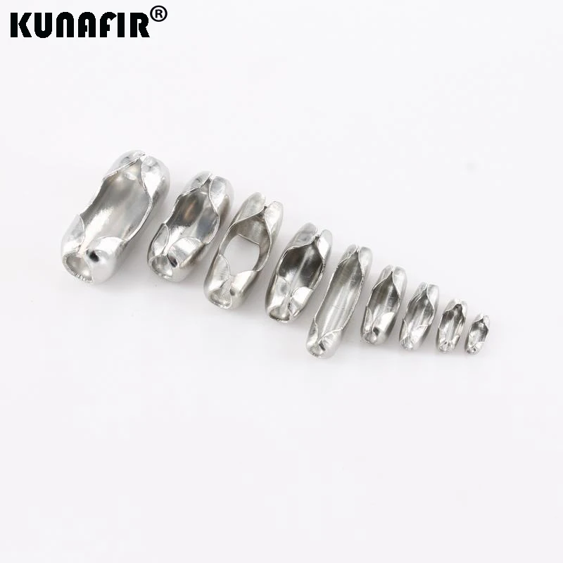 스테인레스 스틸 허리 버클 비드 체인, 1.6mm-6mm, 액세서리 부품, 주얼리 부..