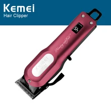 Kemei Профессиональная Беспроводная Машинка для стрижки волос Электрический триммер для волос бороды мощный станок для бритья волос Стрижка волос Парикмахерская KM-1031