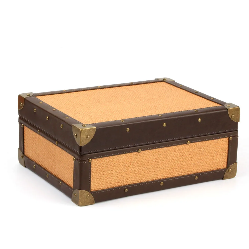 

COHIBA Cedar Wood Cigar Humidor Box Large Capacity Cigar Case Unique Cigar Accessories with Humidifier Hygrometer Wood Tray