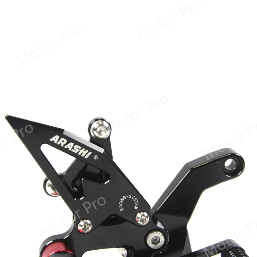 Adjustable Footrests For KAWASAKI Z900 ZR900 Z-900 ZR 900 Motorcycle Parts Foot Rests Pegs Rearsets Pedal BLACK
