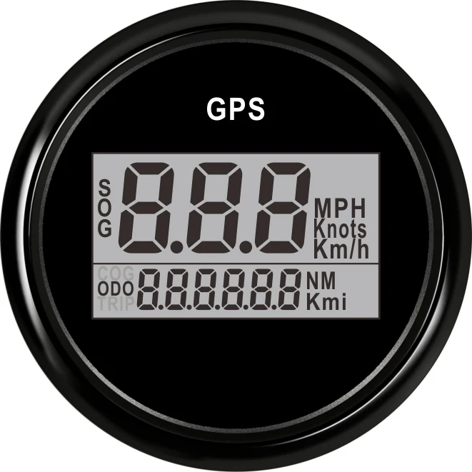 52 мм gps измеритель скорости Одометр Водонепроницаемый цифровой mph для автомобиля лодки с подсветкой 9-32 В Автомобильный датчик скорости gps антенна lcd лодка автомобиль