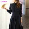 2022 new Korean ladies social  collar simple dress female Zippers  Full  Regular  Natural  Stand  Sheath  Office Lady ► Photo 3/6