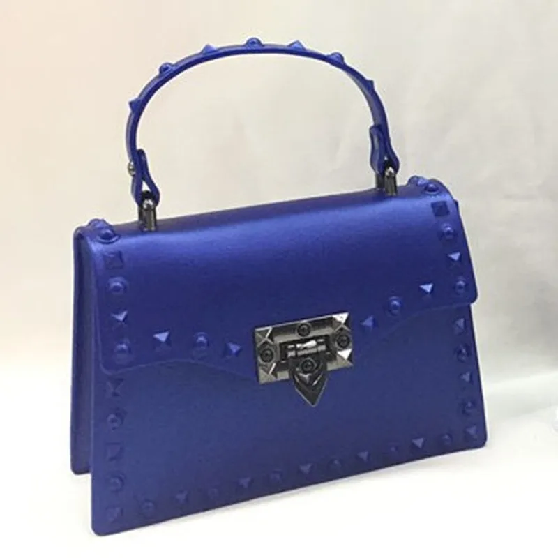 Летняя новая стильная женская гелевая сумка в Корейском стиле, простая модная женская сумка через плечо, сумки-мессенджеры - Цвет: Blue Small