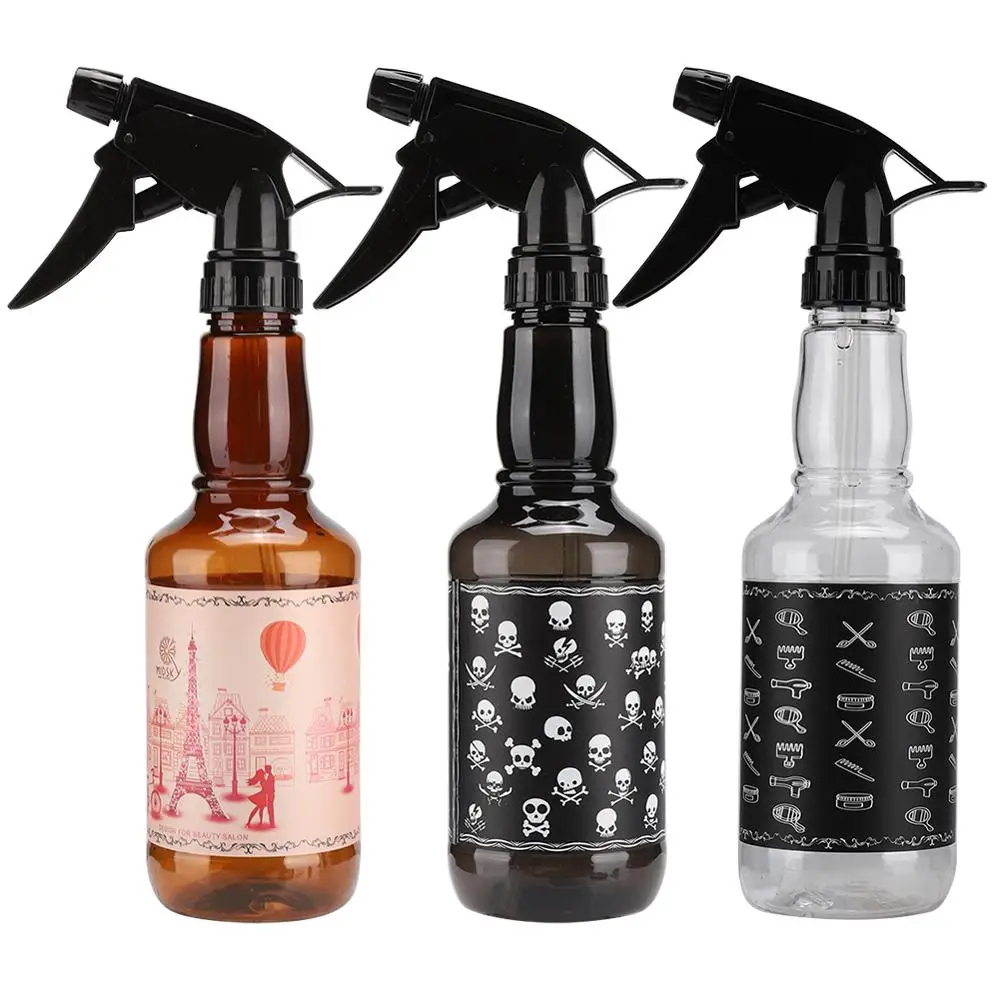 

3 Colors 300 ML Multi-function Rechargeable Water Spray Bottle Barber Shop Household Spray Retro Water Bottle Hairdressing Tools