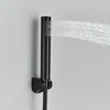 Thermostatic Shower Faucet Set Bathroom Faucet Matte Black Bathroom Mixers Taps Thermostatic Wall Mounted Bathtub Faucet 4