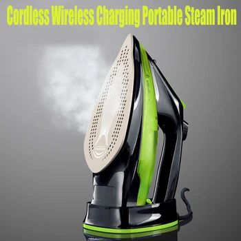

Cordless Wireless Charging Portable Steam Iron 5 Speed Adjust Clothes Ironing Steamer Portable Ceramic Soleplate EU/US/AUPlug