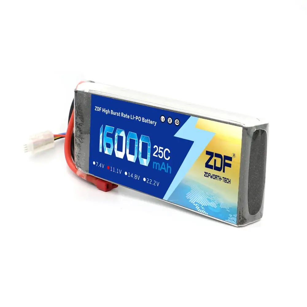 ZDF RC Lipo батарея 3S 11,1 V 16000mah 25C MAX 60C с XT90 XT150 вилкой для RC автомобиля лодки Квадрокоптер S1000 БПЛА
