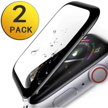 2 uds. Protector de pantalla de vidrio templado para iwatch Apple Watch Series 5 4 3 2 1 44mm 40mm 42mm 38mm 38mm 38 40 42 44mm protección de película