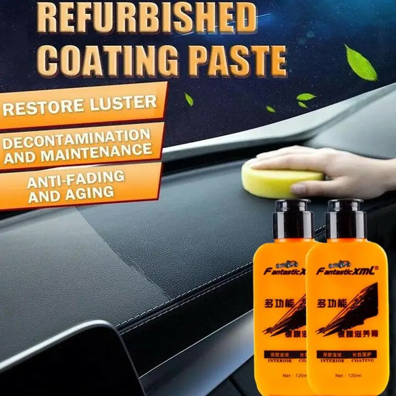 

Auto Leather Renovated Coating Paste Decontamination Maintenance Agent Car Seat Center Console Leather Coating paste