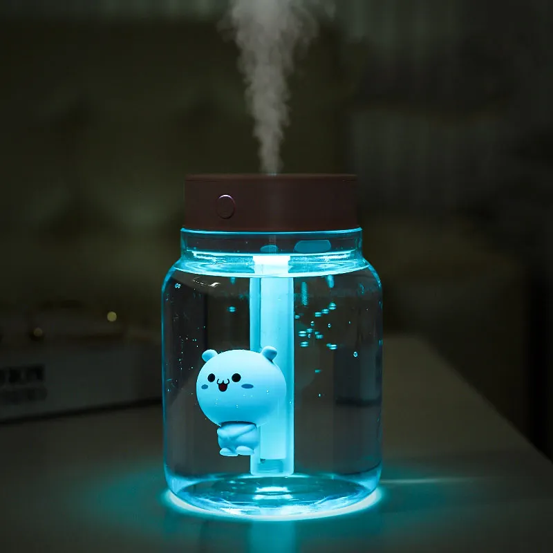 

GRTCO 400ml Portable Cute Design Air Humidifier Baby Mini USB Cool Mist Car Lamp Home Mist Maker Steamer Aroma Oil Diffuser